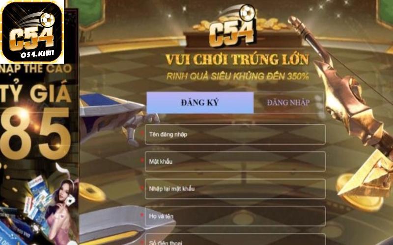 Quy trình tạo tài khoản C54